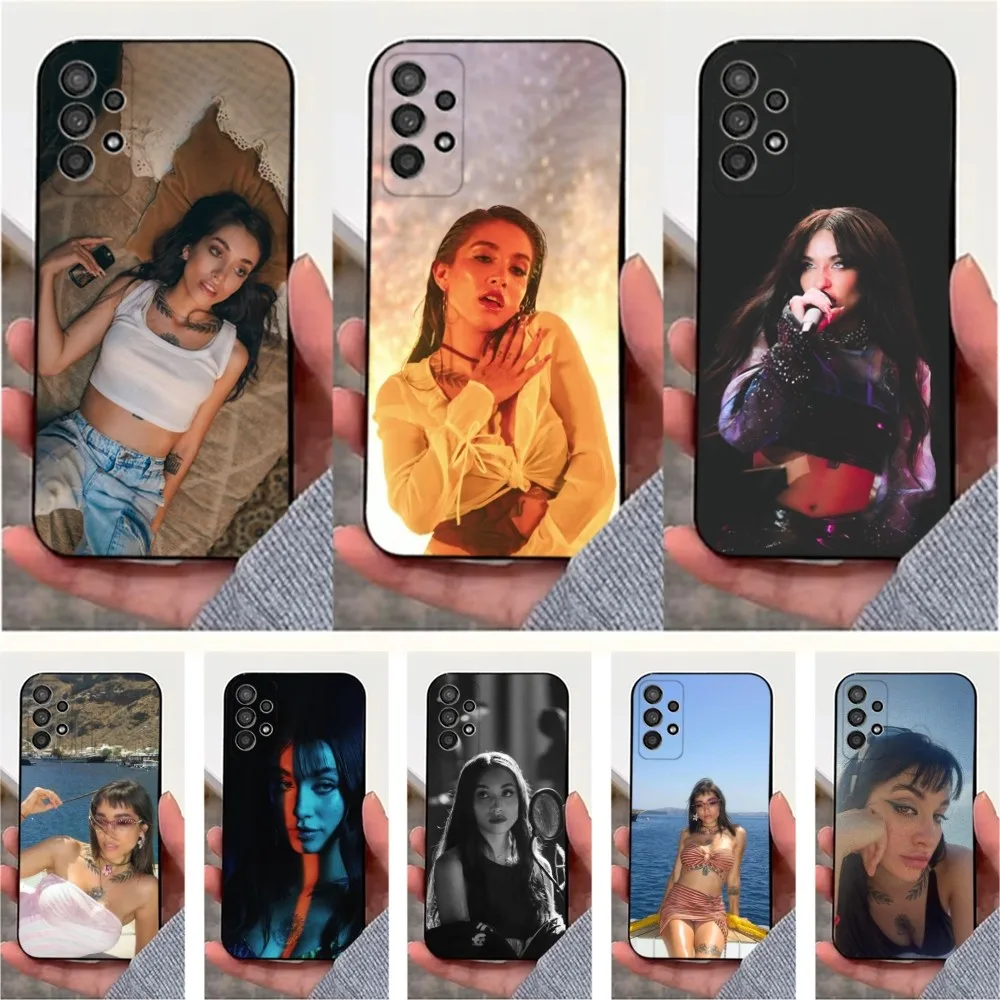 

Singer M-Maria B-Becerras Phone Case For Samsung S25,S24,S23,S22,S20,S21,S10,Ultra,Plus,Lite,FE,Soft Silicone Black Cover