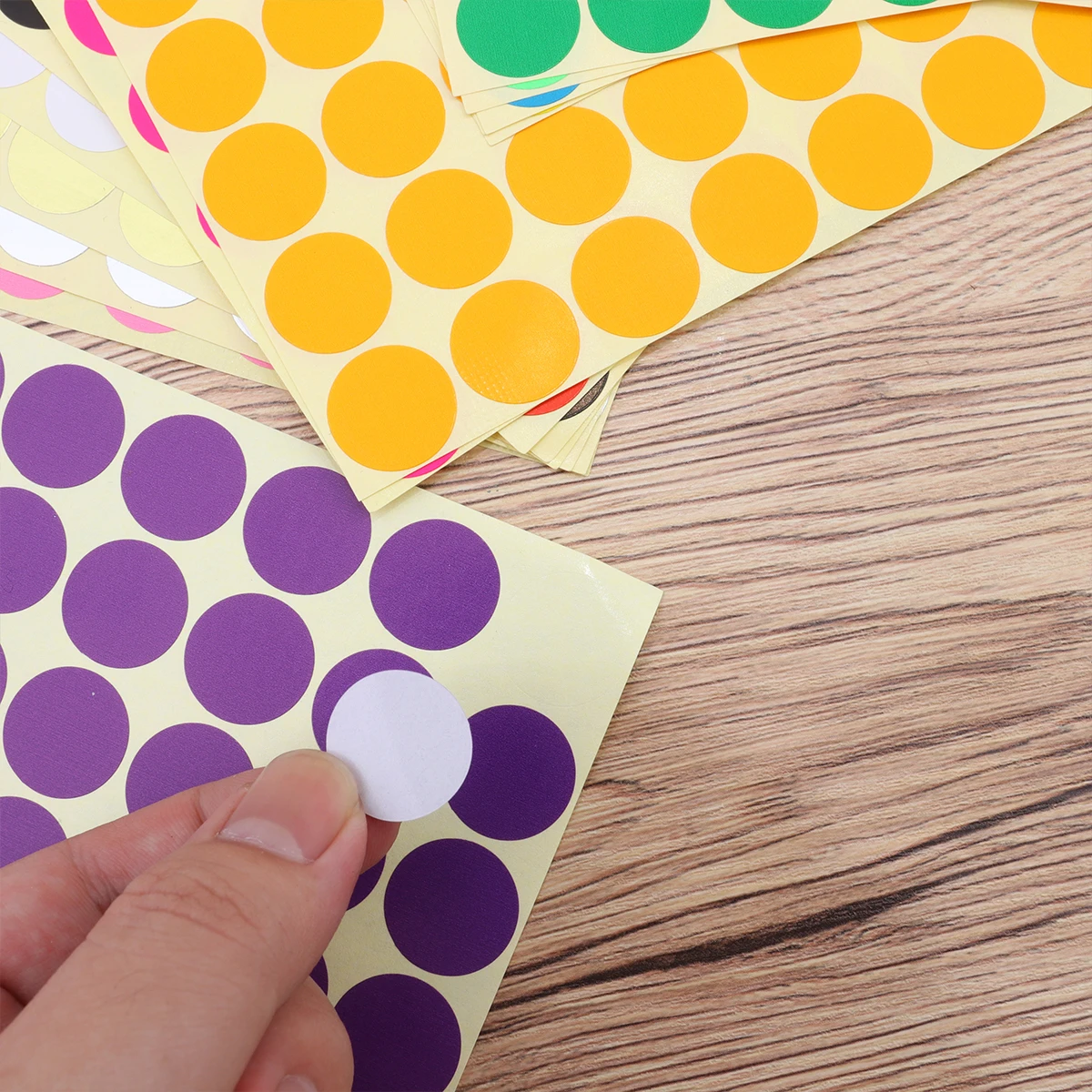 

16pcs 19Mm Colorful Round Adhesive Label Stickers Premium Paper Gift Tags Halloween s Scrapbook Bookmarks Writing Dot Labels