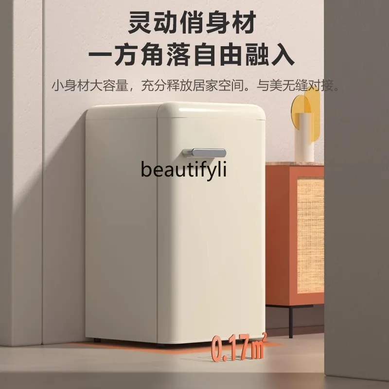 Single door retro small refrigerator  cabinet household small tea beverage cabinet living room office fresh-keeping cabinet