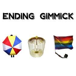 Ending Gimmick by J.C Magic Tricks Silk Produce Umbrella Birdcage Flag Props Gimmicked Handkerchief Stage Illusions Accessories