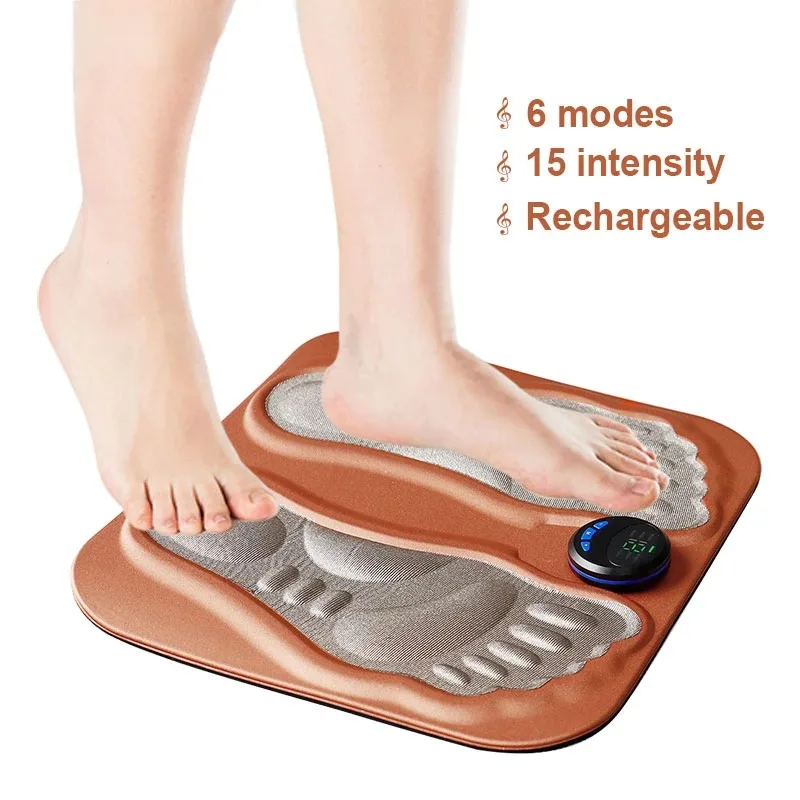 

Electric EMS Foot Massager Pad Feet Muscle Stimulator Foot Massage Mat Improve Blood Circulation Relieve Ache Pain Rechargeable
