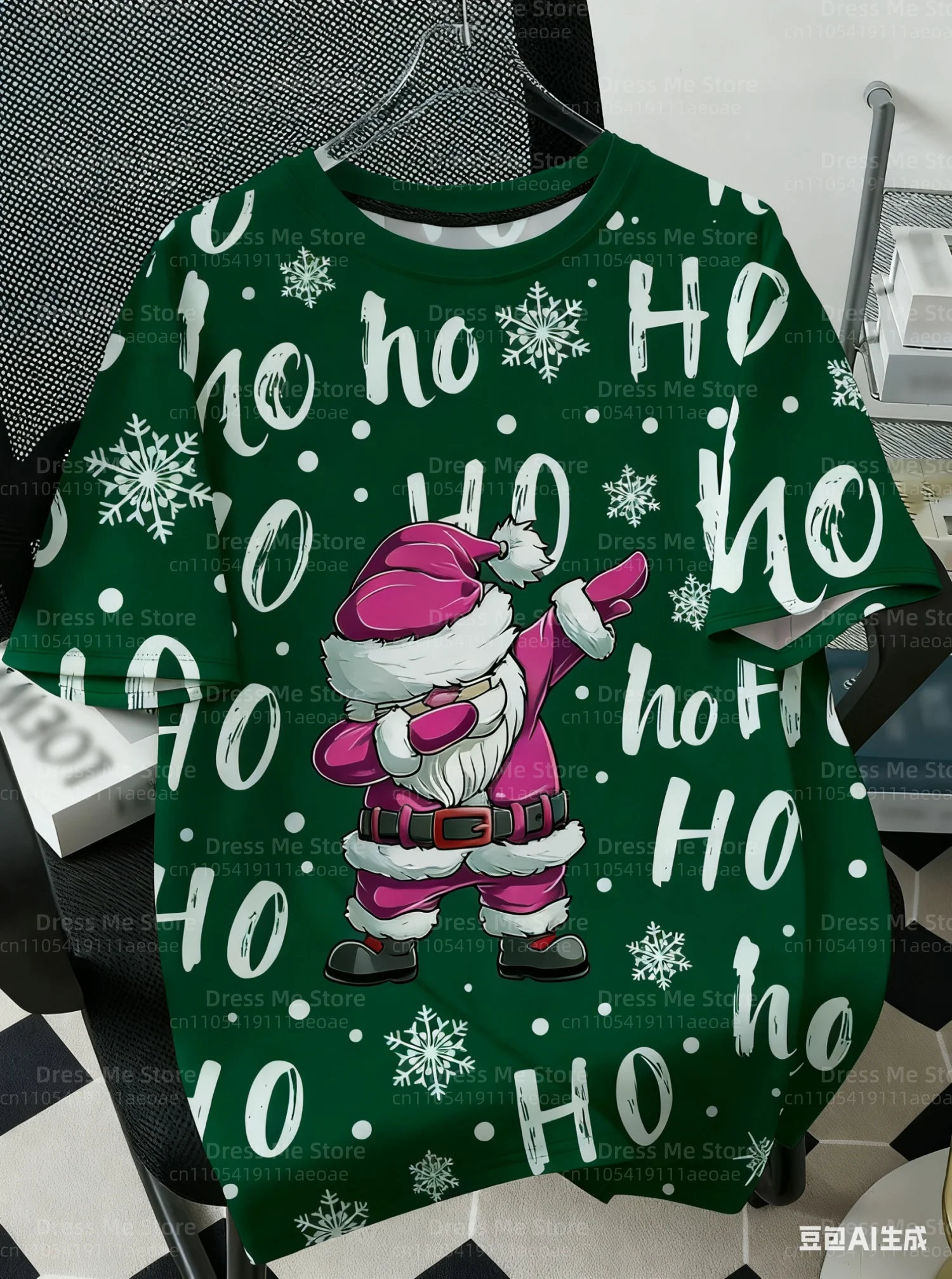 عيد الميلاد تي شيرت الرجال ثلاثية الأبعاد سانتا كلوز الجرافيك تي شيرت قمصان قصيرة الأكمام ملابس رجالي عادية الجولة الرقبة بلوزات على الموضة المتضخم تي شيرت