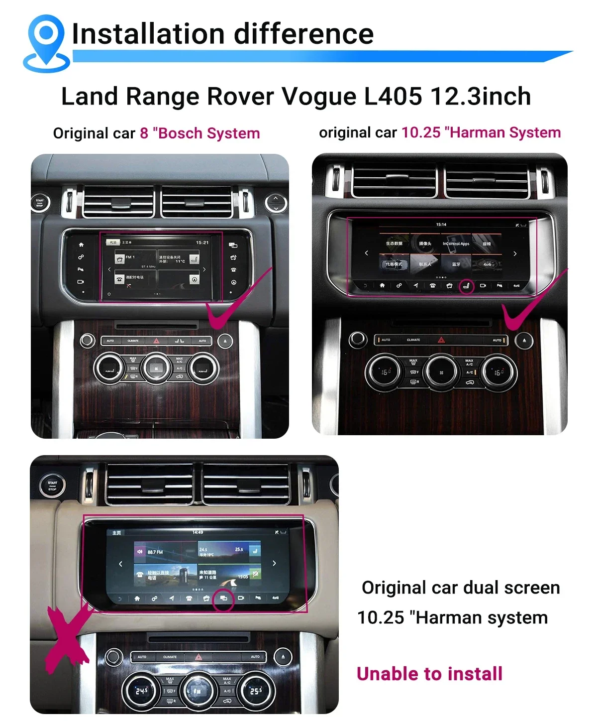 12.3 inch Flip Screen For Land Rover Range Rover Sport L494 Vogue L405 2014-2018 Carplay Android Car Radio Multimedia Player GPS