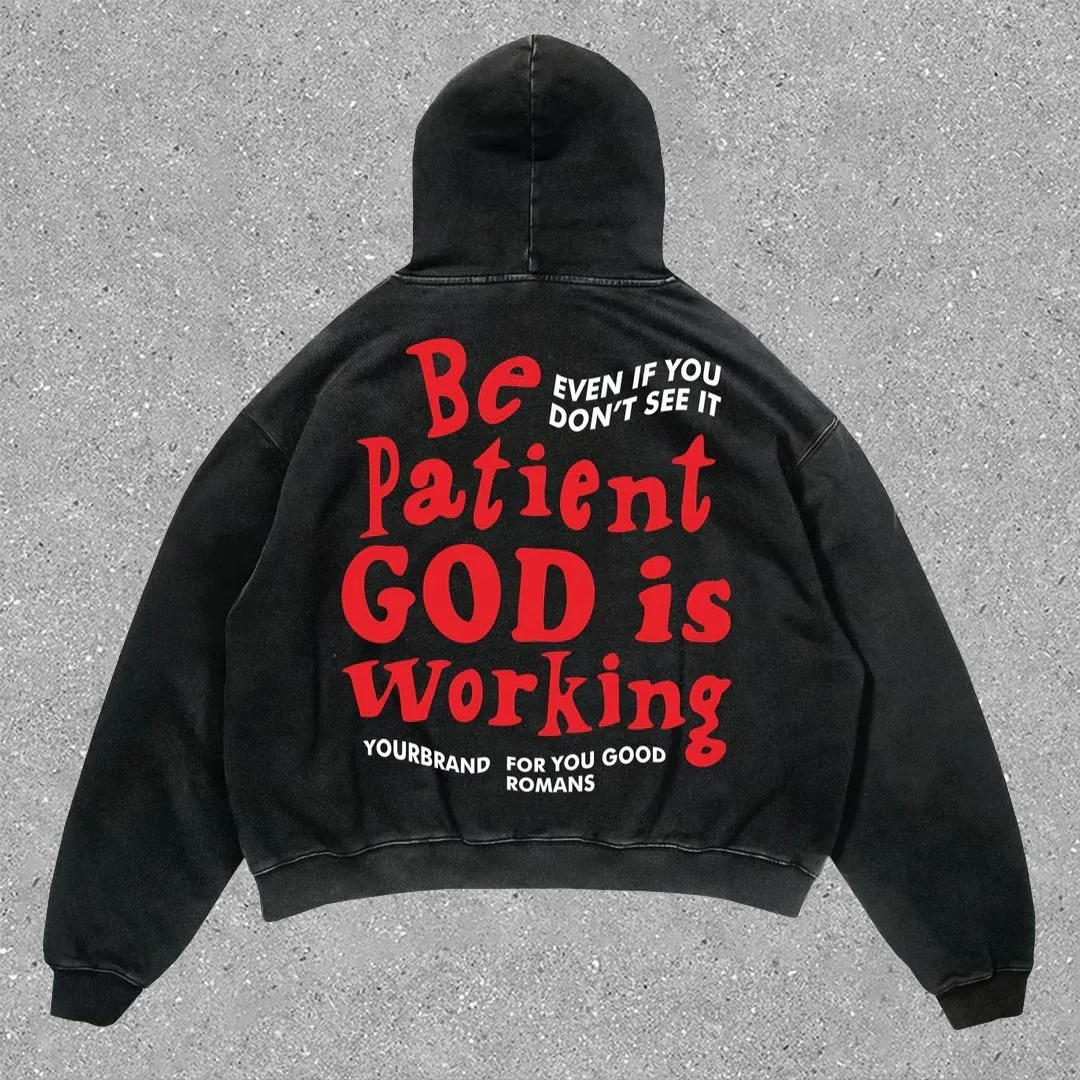 New Harajuku Zipper Hooded Men Women hip hop high street cartoon print hoodie Couples American street wear goth  Y2K clothes