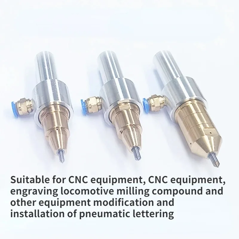 CNC Pneumatic Marking Dot Peen Assembly, Air Powered Punch Engraver Point for CNC Router Retrofit & Upgrade