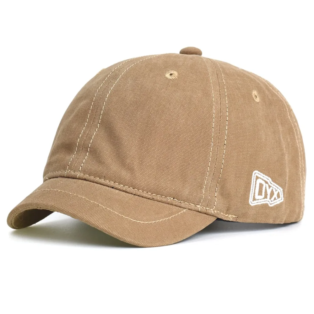 

Fashion Short Brim Baseball Cap Cotton Trucker Style Low Profile Caps Soft Top Cap