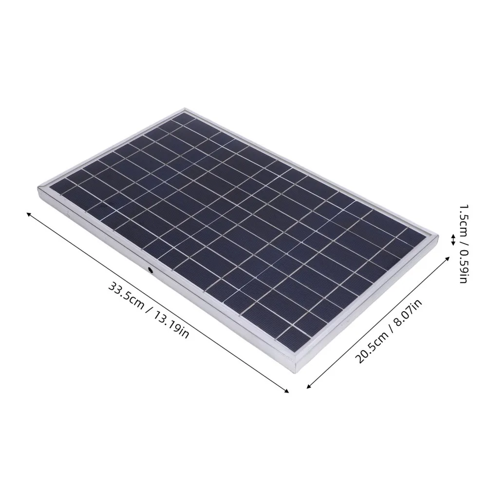Outdoor Solar Panel System Portable Charger For RV Car Trailer 12V 24V Dual Voltage Controller Circuit Protection USB Interface