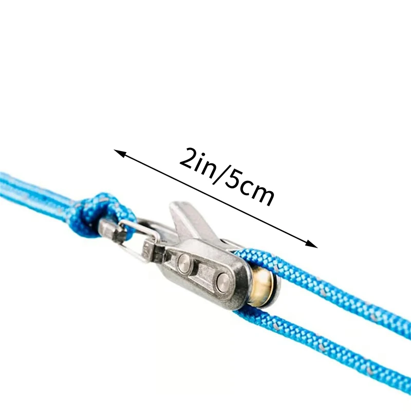 Rope Roller With Roller Cam Technology,Easy Secure Tie Down For Outdoor, Camping, And Boating Guy Lines