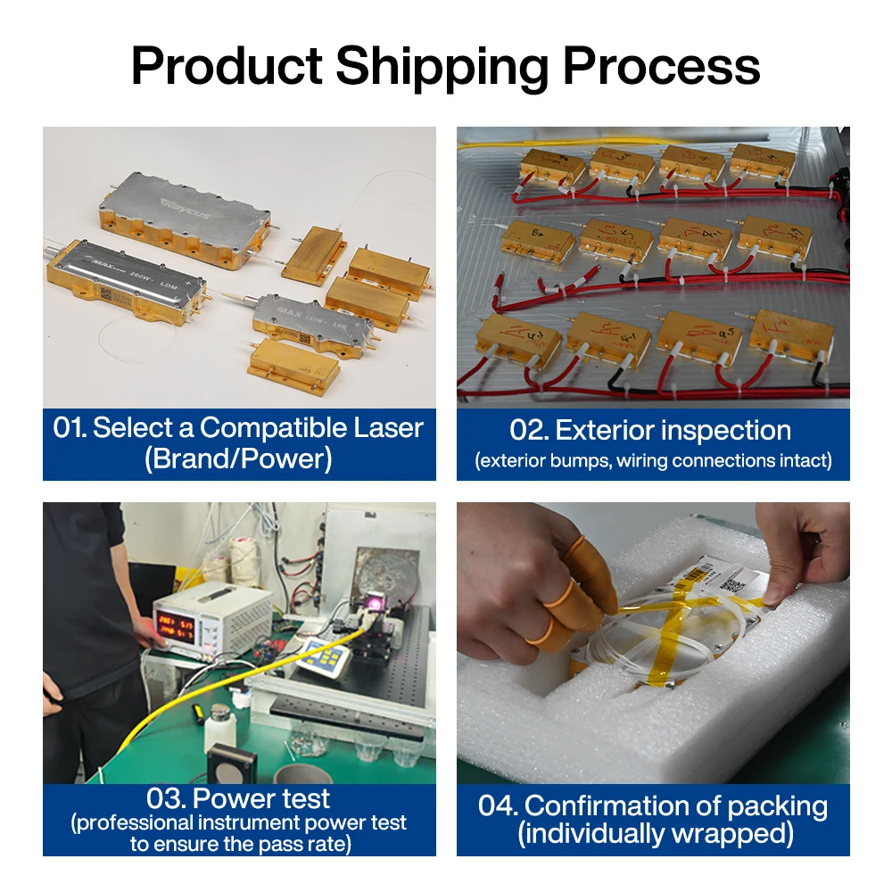 مصدر ليزر مستعمل مصدر مضخة ليزر 1000 واط ليزر ديود كامل الطاقة Raycus MAX جهاز تحويل كهروضوئي 0.5 متر ألياف بصرية