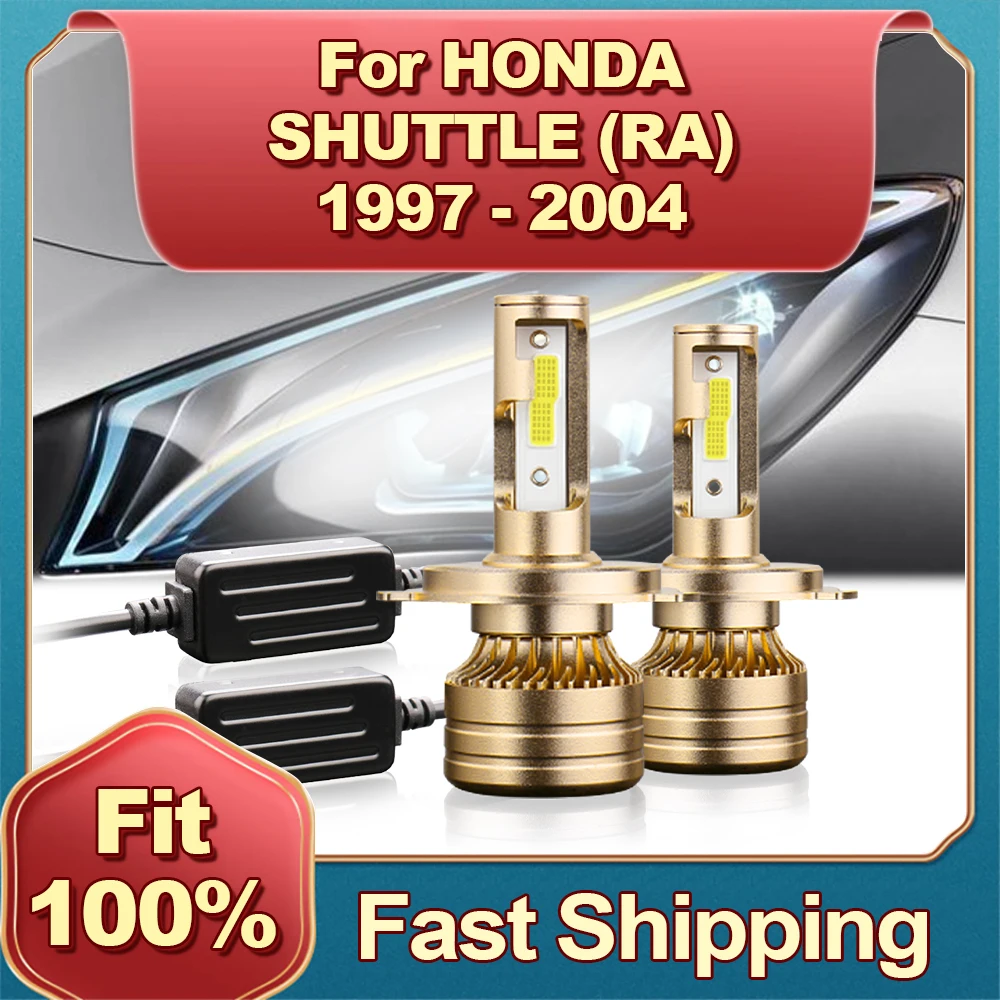 

2Pcs Led Canbus Car Headlight 120W H4 6000K Light For HONDA SHUTTLE (RA) 1997 1998 1999 2000 2001 2002 2003 2004