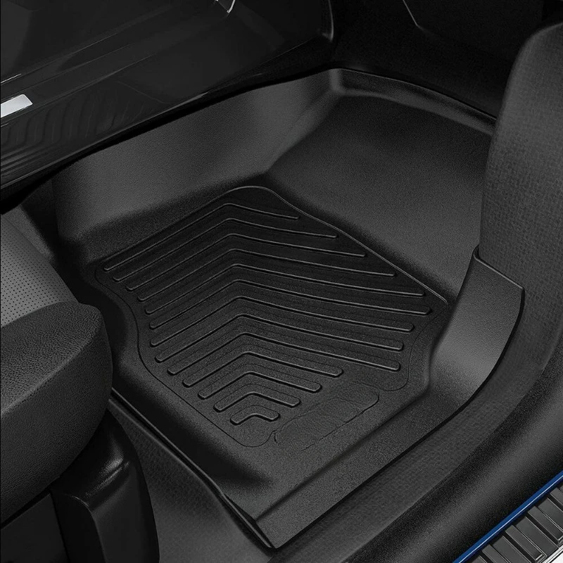 Black All Weather Floor Mats for Hyundai 2013-2018 Santa Fe 5-Passenger Model United States