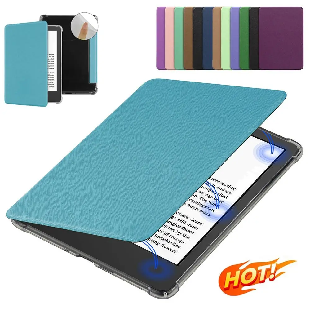

For Kindle Paperwhite 2024 (12th Gen) Case 7 inch e-Reader Smart Folio Cover Soft TPU Protective Shell Auto Wake/Sleep 6.8" 11th