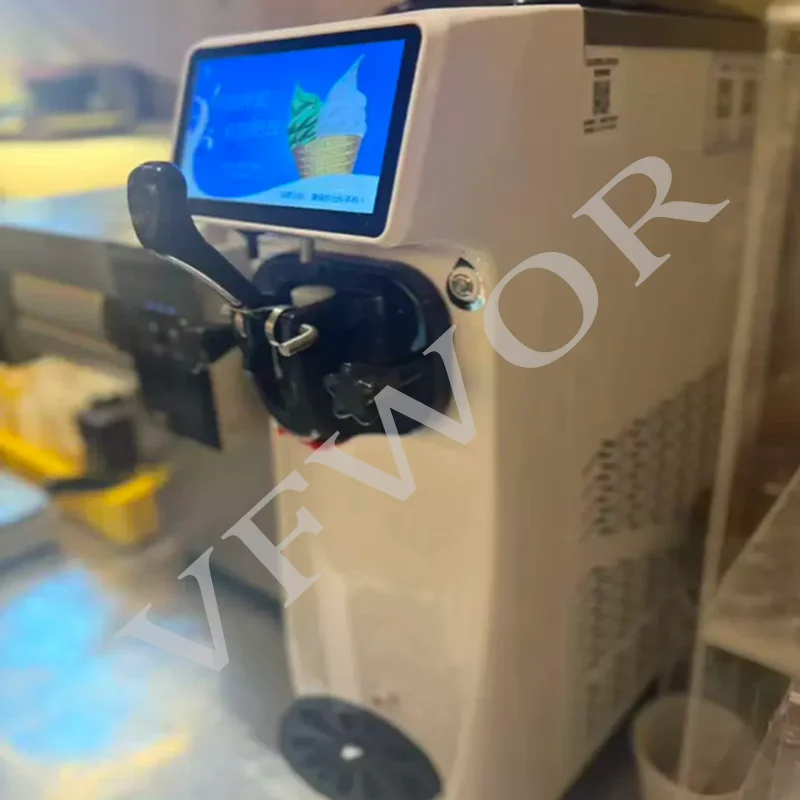 Automatic Ice Cream Machine Desktop Commercial Household Efficient Chocolate Cone Sundae Maker for Business Use