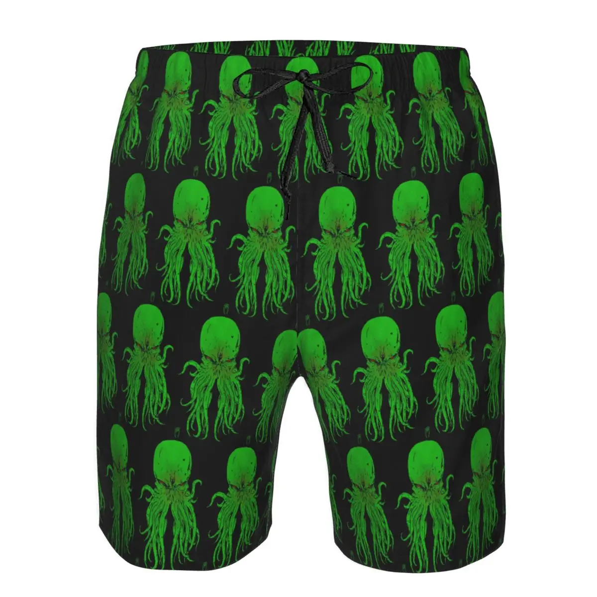 Cthulhu Octopus Sea Monster Vintage Trunks Beach Board Shorts Casual Quick Dry Swim Summer Men Pants