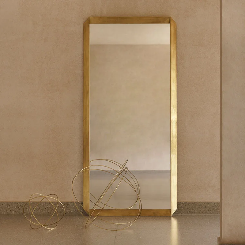 

Large Size Rectangle Mirror Fashion Interior Salon Events Save Space Luxury Mirror Accent Spiegel Wand Living Room Decoration