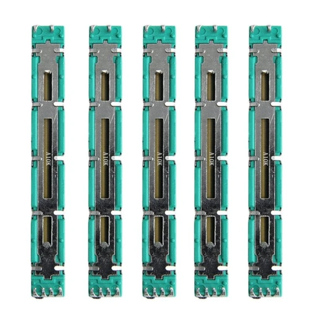 5 sztuk 2-kanałowy podwójny A10K oryginalny Behringer Soundcrafts mikser Fader 7.5CM 75MM A10KX2 potencjometr A20K/B20K/B50