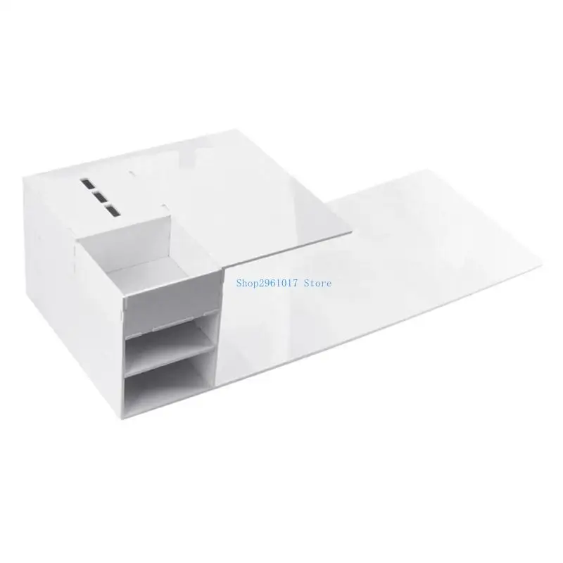

D5BF Portable Eyelash Extension Pillow Shelf Stand Display Cabinet Makeup Tool White