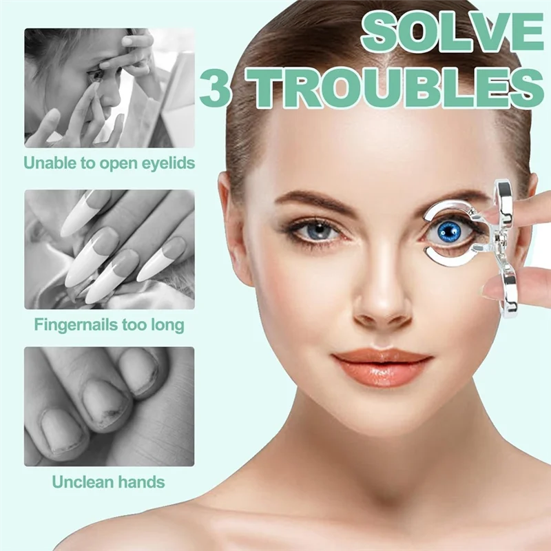 AA19 Scleral Lens Inserter Eye Contact Removal Tweezers, Contact Lens Applicator Tool, Contact Lens Case