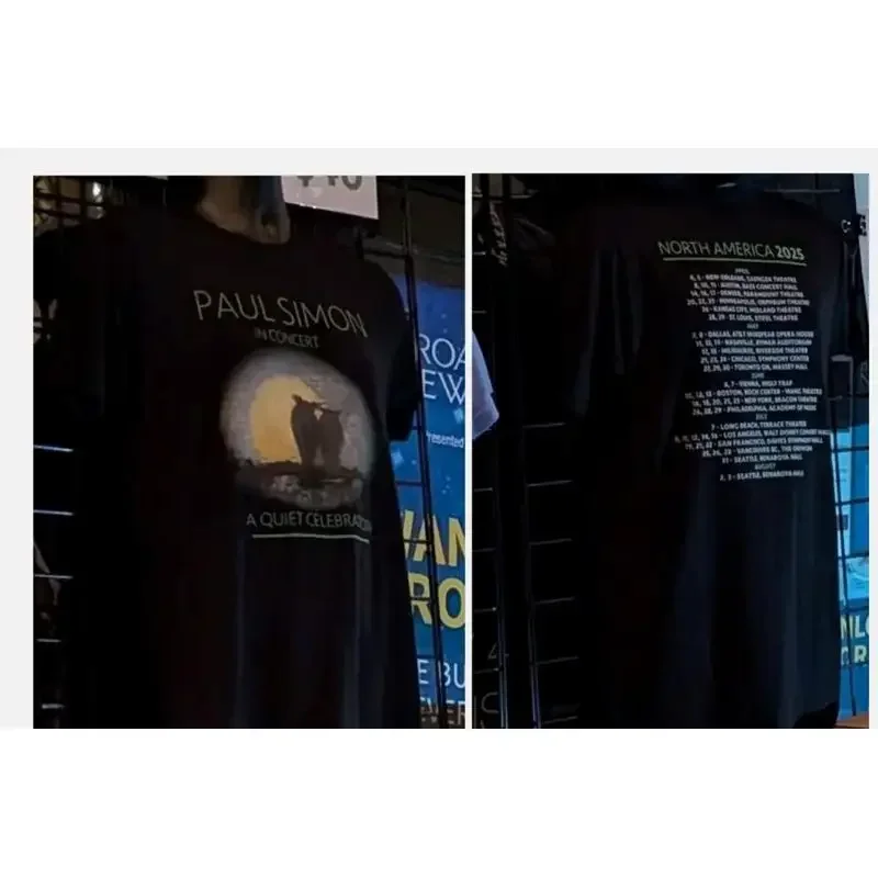 PAUL SIMON En concert : Une célébration silencieuse – T-shirt de la tournée nord-américaine 2025