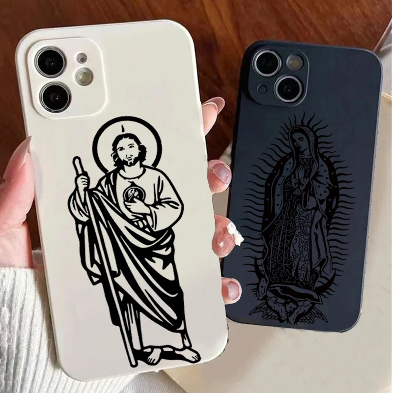 Jesus Christ Soft Phone Case for Samsung S25 S22 S24 Ultra A55 A53 A54 A52 A34 A35 A33 S20 S21 FE S23Plus A14 A13 A15 A16 Cover image 5