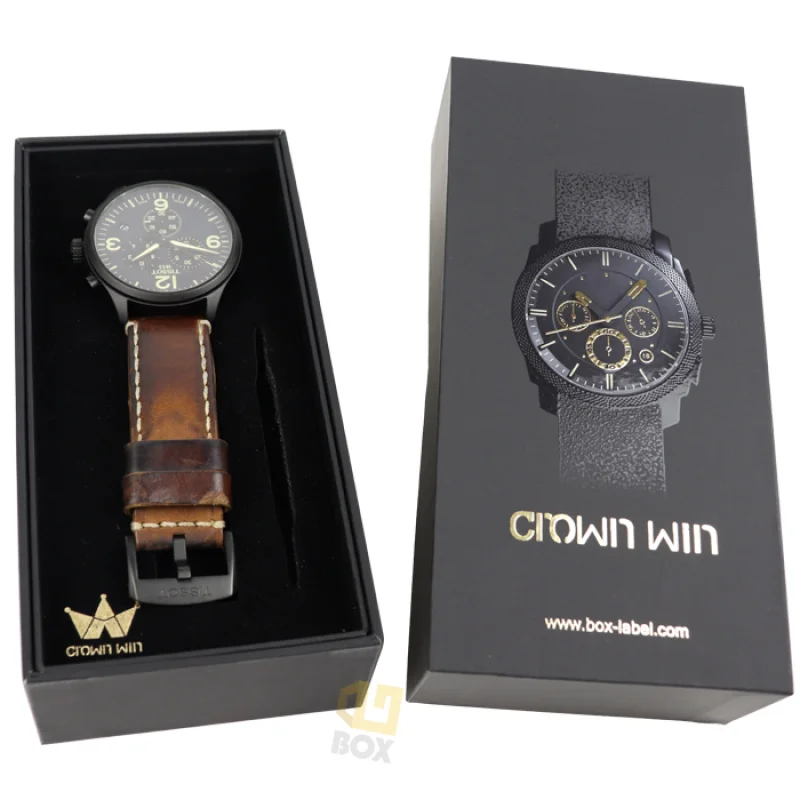 

reusable card board watch box packaging custom logo luxury brand smart original packing