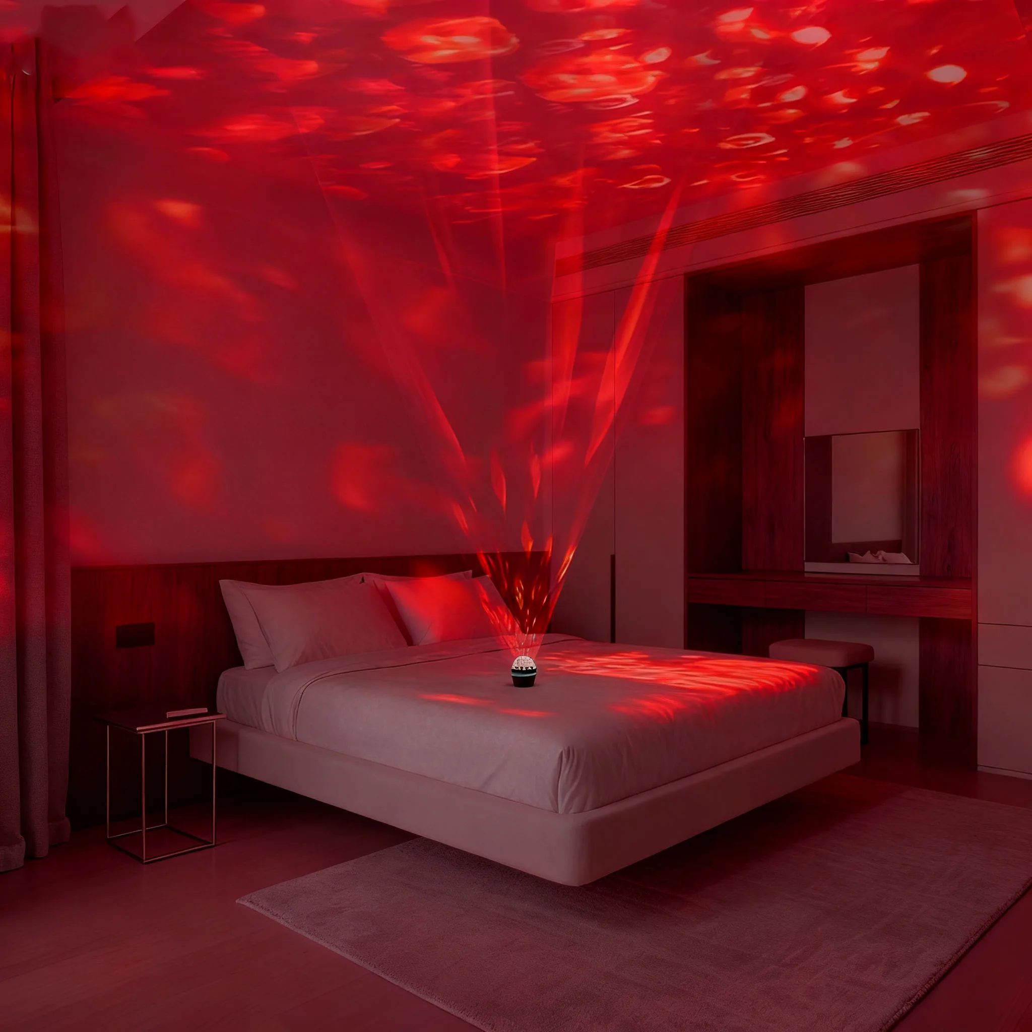مصباح إسقاط LED USB أضواء التحكم عن بعد أضواء زخرفية لجو عيد الميلاد، أضواء داخلية، أضواء الحفلات.