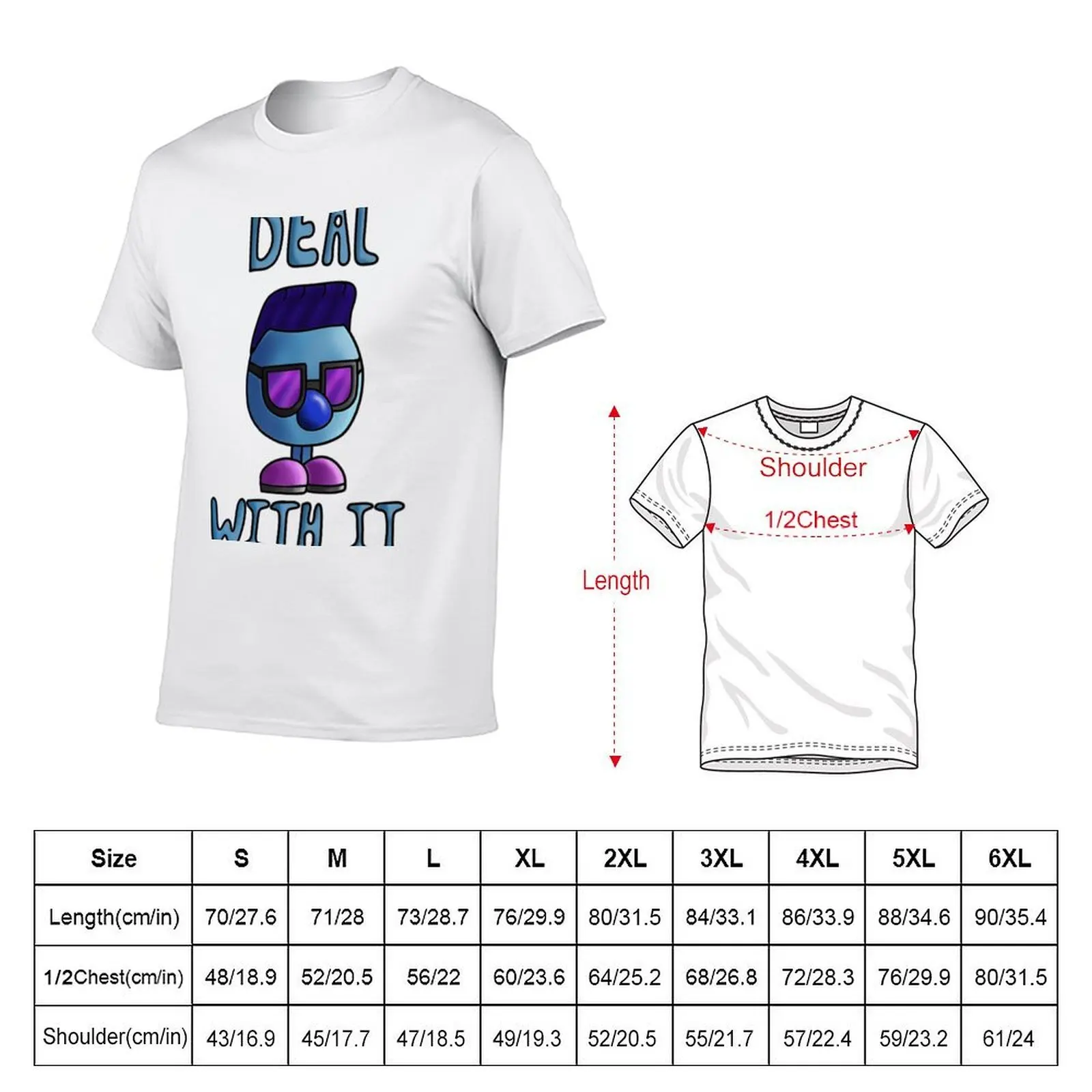 Zoombinis deal with it T-Shirt t shirts for man cotton soft cotton t shirt pack T-Shirt