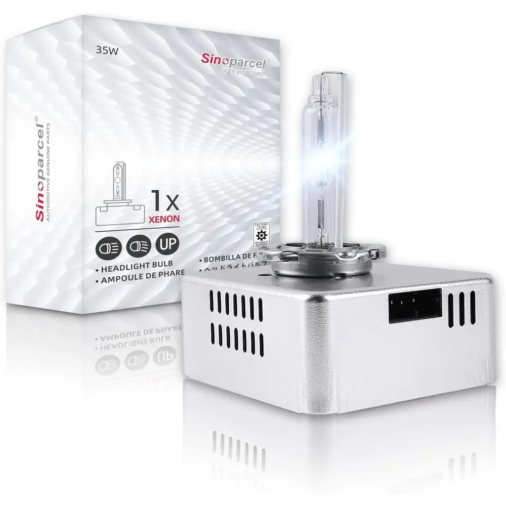 

6000K 35W Xenon HID Light Bulb with Integrated Ballast - High/Low Beam Replacement, Pack of 1