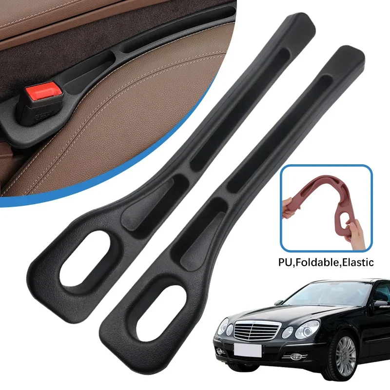 

2PCS For Mercedes Benz E class E280 E260 E350 E230 Car Seat Gap Filling Plug Cushion Side Seam Leak Proof Strip Auto Accessories