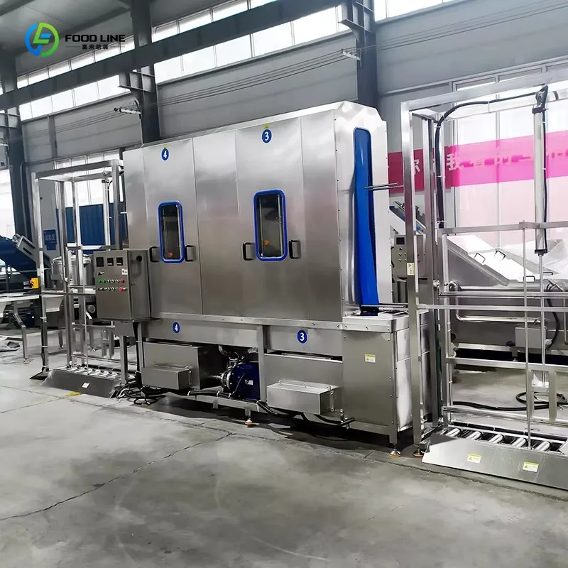 Customized Excellent Quality Plastic Cage Crate Tray Pallet Washer Industrial Use Basket Washing Machine