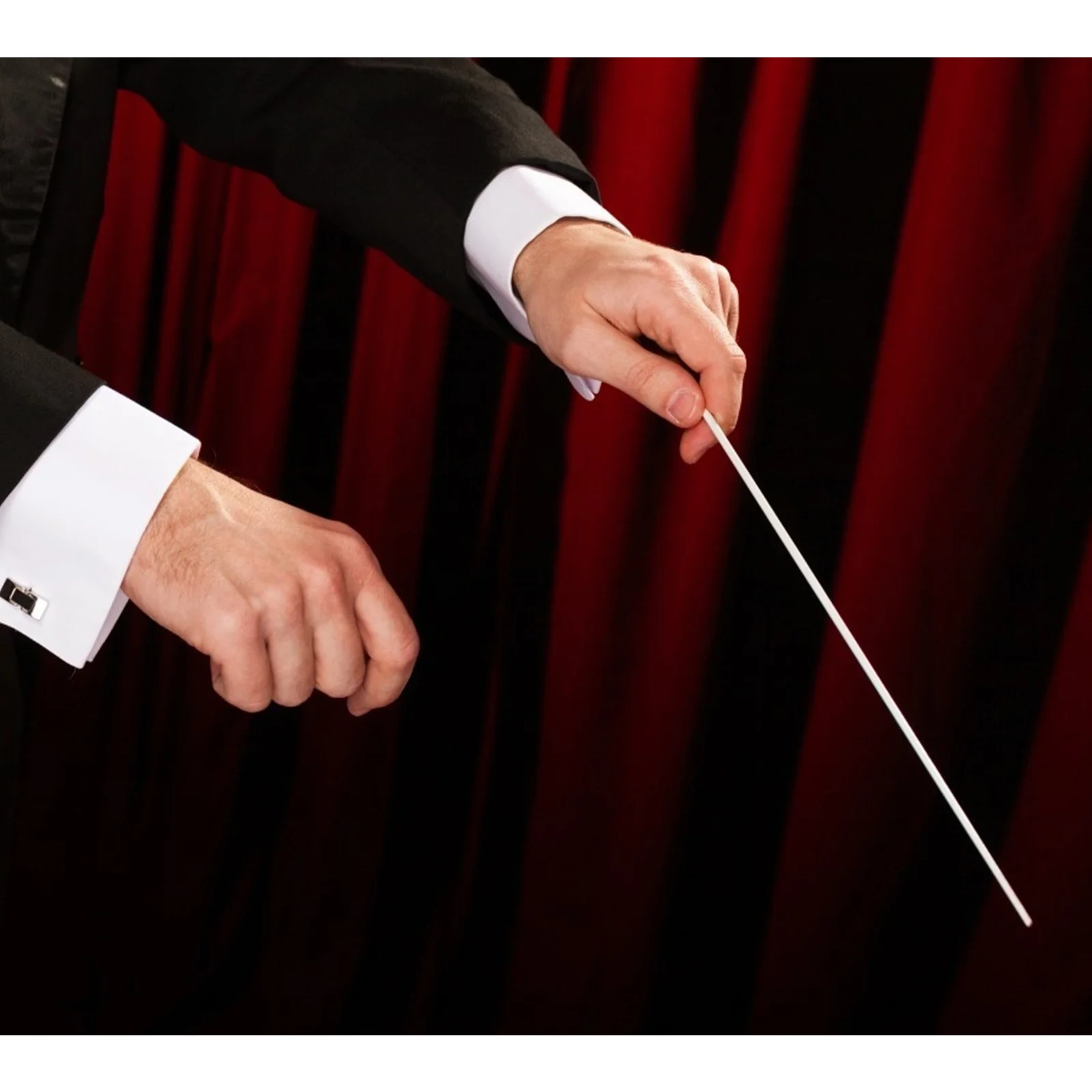 

2pcs Music Conducting Baton Orchestra Performance Durable Metal Comfortable Handle Long Lasting Professional Accessory Concert