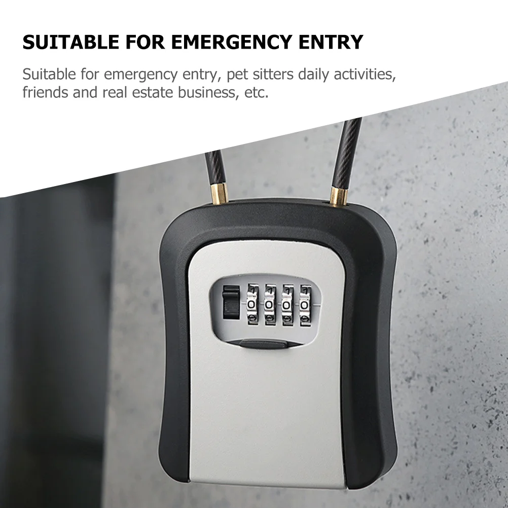 Wall Mounted Safe Key Boxes, Password Keys Storage Tool, Outdoor Hooks para pendurar