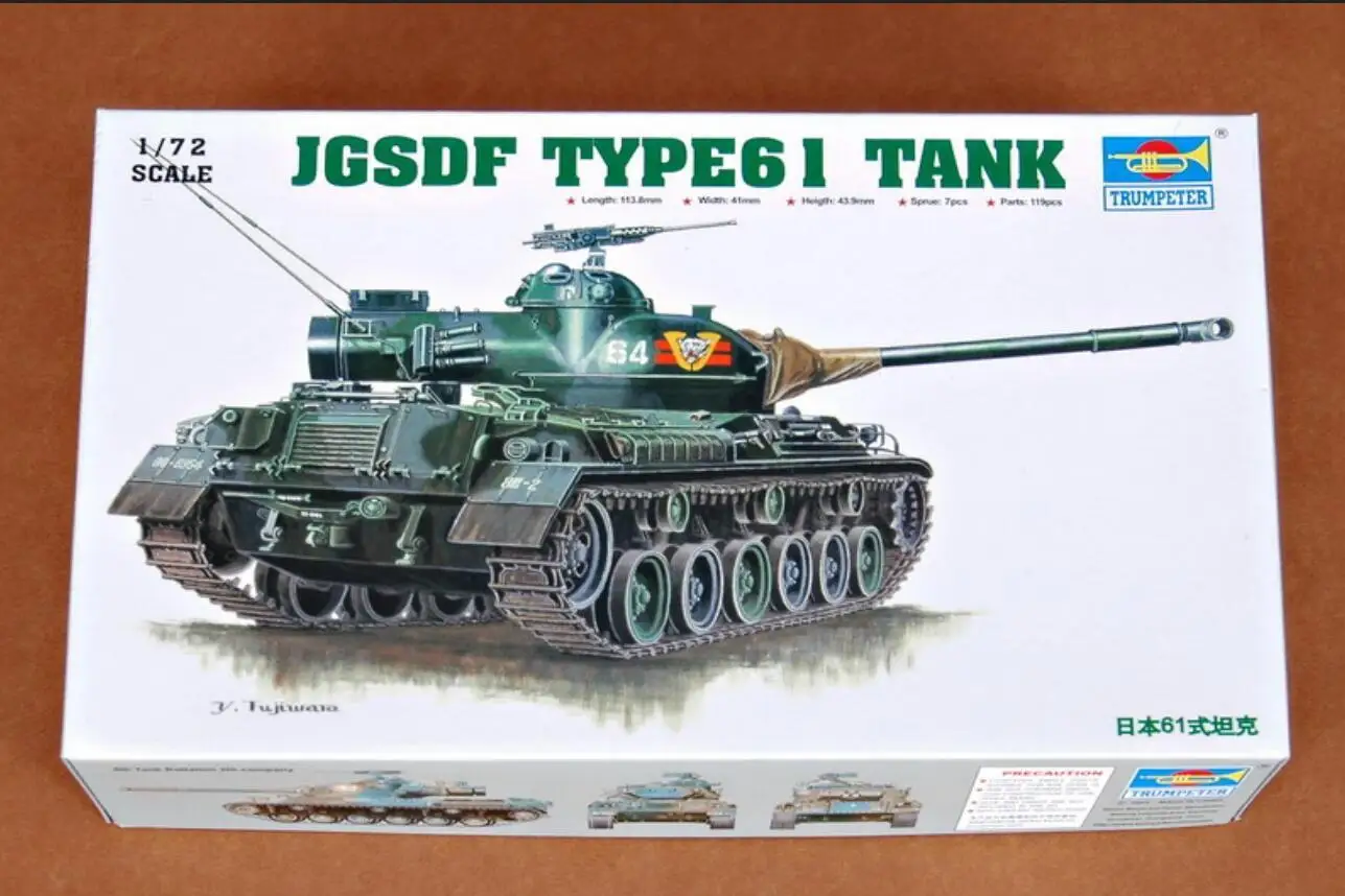 TRUMPETER-Kit de modèle K 07217, Japon, TYPE61, Tailles, 1/72, 07217