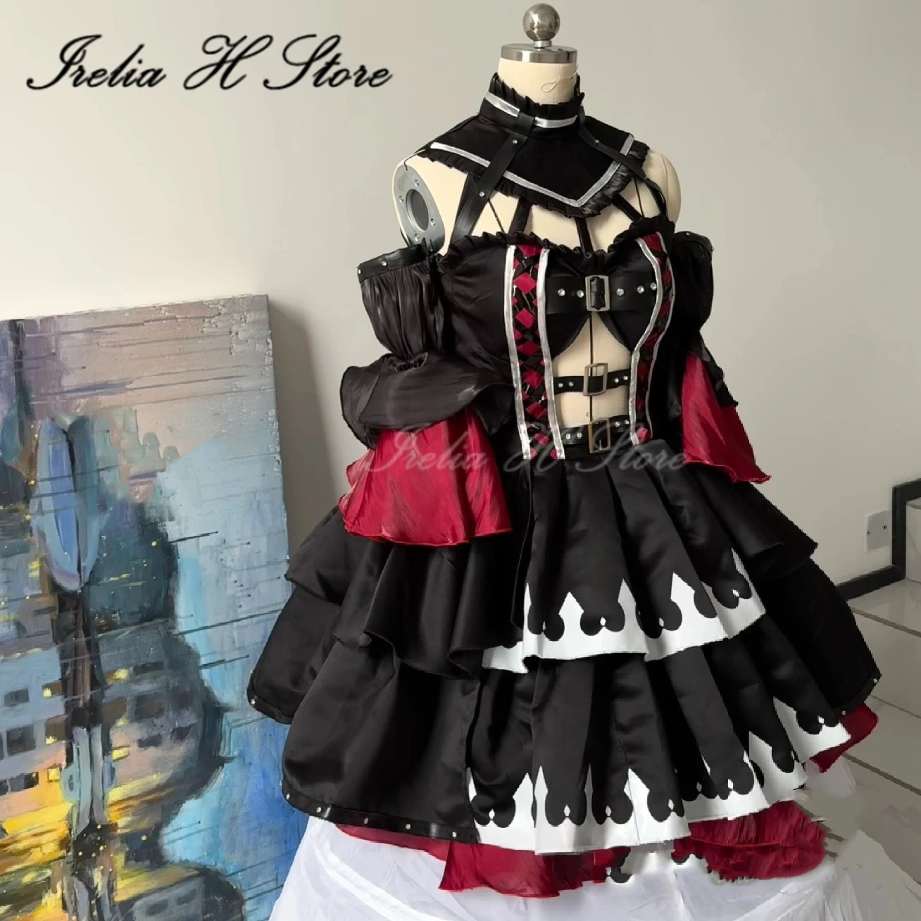 Irelia H Lolita Dress female Devil Halloween Cosplay Costume Game dress