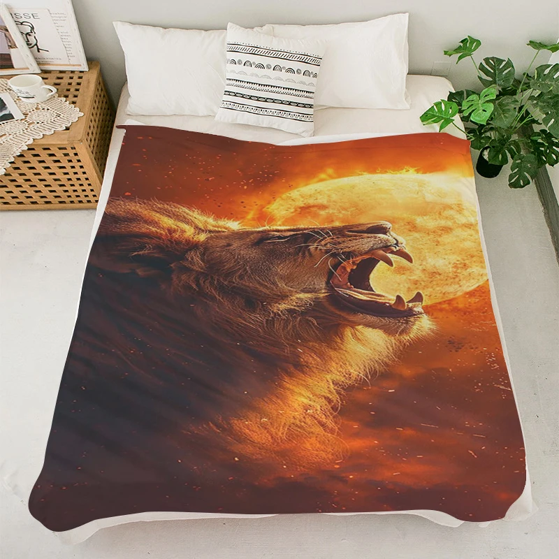 

Anime Blanket S-Lions Fluffy Soft Blankets for Winter King Size Blanket Microfiber Bedding Double Bed Blankets Warm Nap Blankets