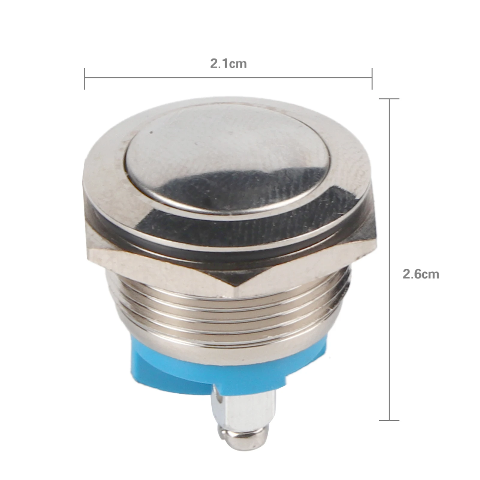 19mm Waterproof Car Metal Push Button Horn Momentary 12V Car Button Switch Push Button
