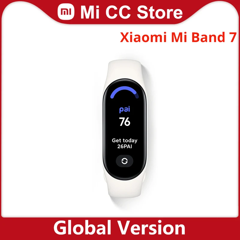 Original Xiaomi Mi Band 7 Blood Oxygen 1.62'' AMOLED Screen Magnetic Charge Always On Watch Face Smart Band 6 Color Strap