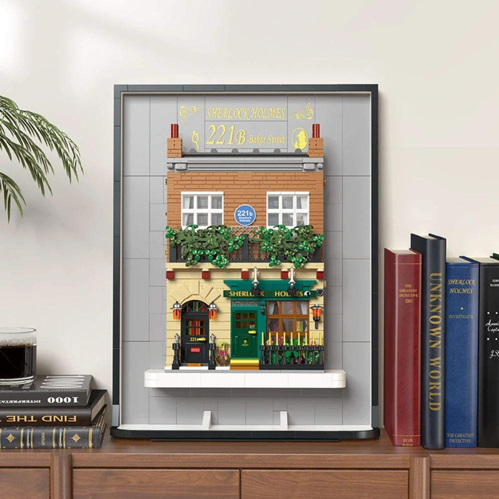 

Набор строительных блоков MOC «Архитектура Британского музея: Детективное агентство», средневековый дом с подсветкой, игрушка-конструктор для детей, подарки