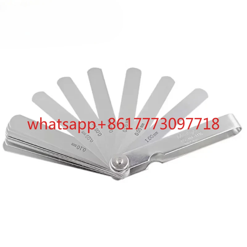 

Thickness Feeler Gage Set, Straight Leaves, 0.05-1mm Thickness, 184-313S 184-305S