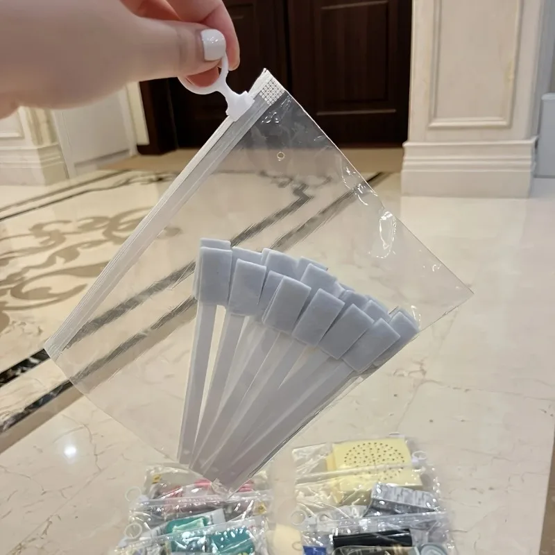 Ins Tab Bag Storage Transparent Large-capacity Self-sealing Bag Travel Simple Portable Waterproof Storage Bag Hanging Organizer