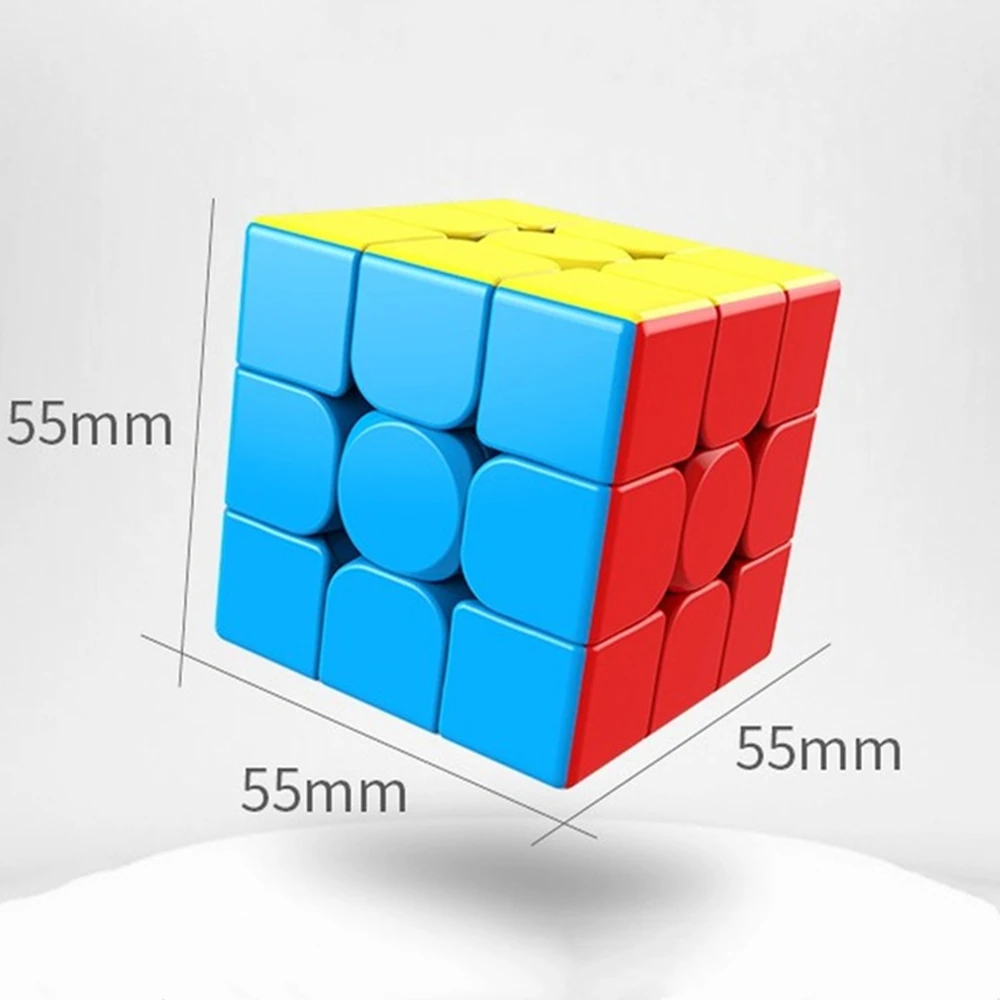 3x3x3 المكعب السحري بدون ملصقات أُحجية مكعبات سرعة احترافية ألعاب تعليمية للطلاب تعلم ألعاب مكعبات الألغاز