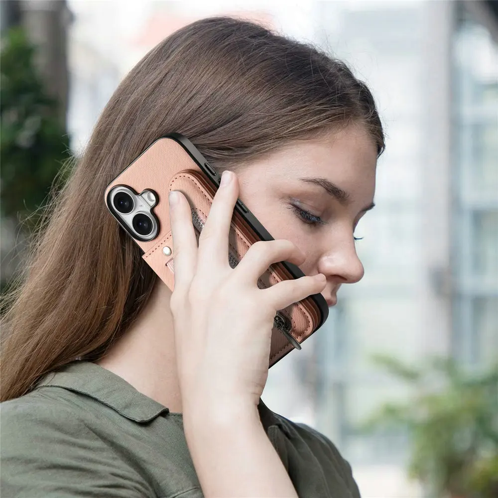 G57 G77 G17 G15 G54 G86 Power 5G Luxus-Hülle RFID-Karten-Lederhülle für Motorola Moto G56 G66J G67 G85 G05 G06 G37 G84 Reißverschluss-Abdeckung – Detail 10