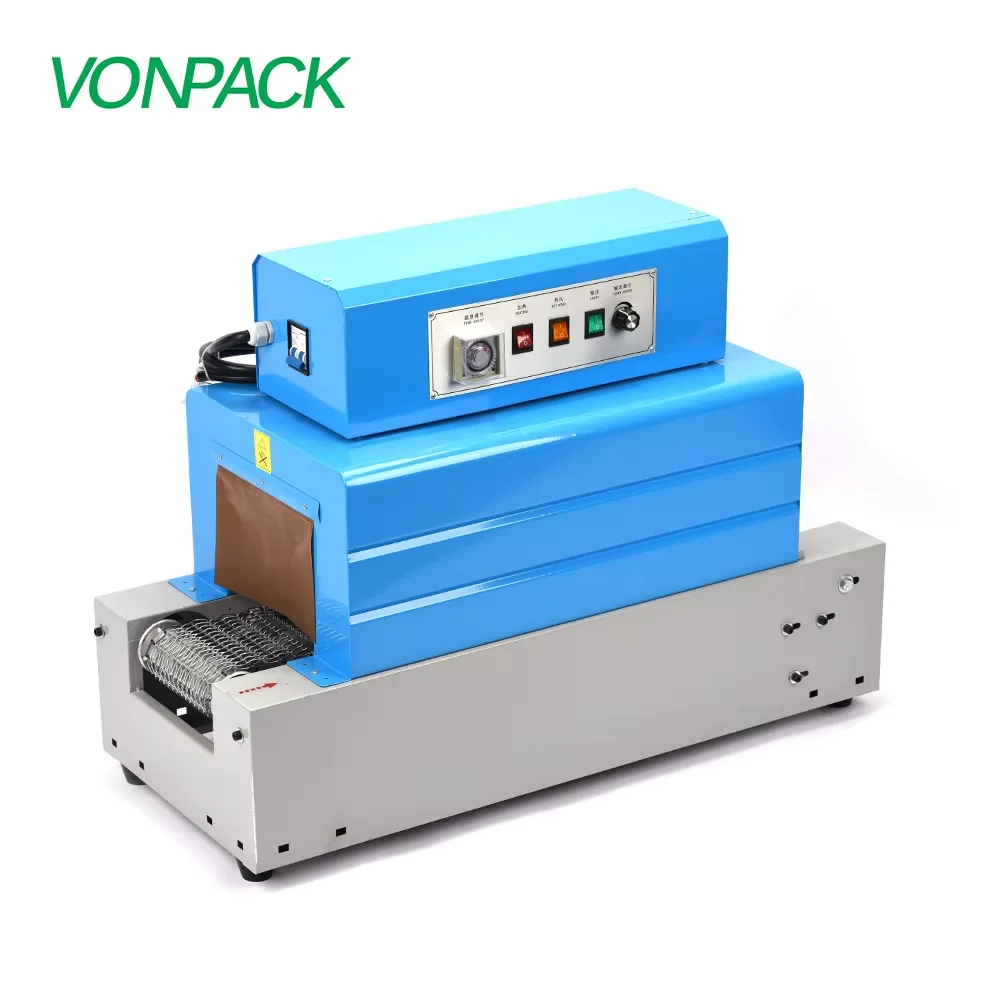 VONPACK شبكة 2015 فيلم الحراري يتقلص حزمة آلة نفق آلة التغليف الحراري آلة التعبئة المجال التبغ الأحذية كتاب