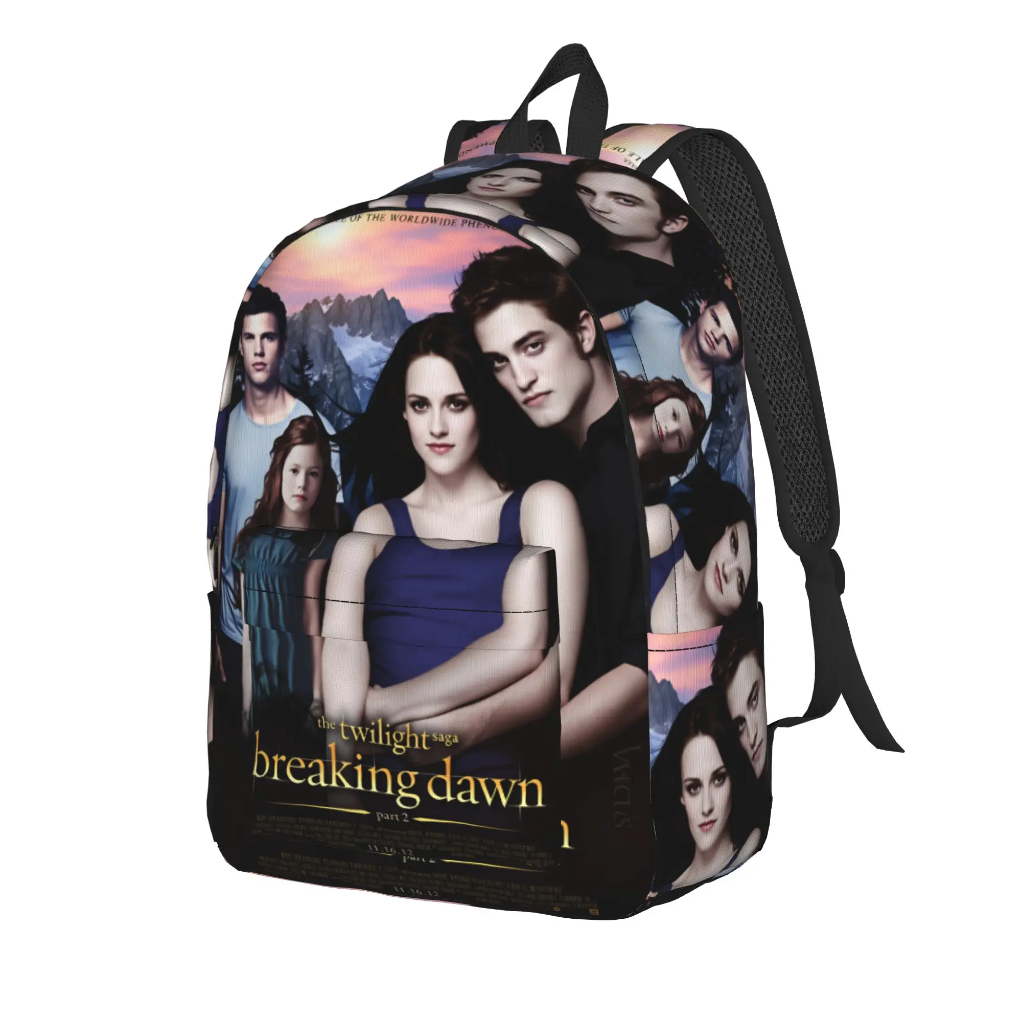 Decor Edward Backpack The Twilight Saga Casual Backpacks Student Unisex Cycling Large High School Bags Colorful Rucksack