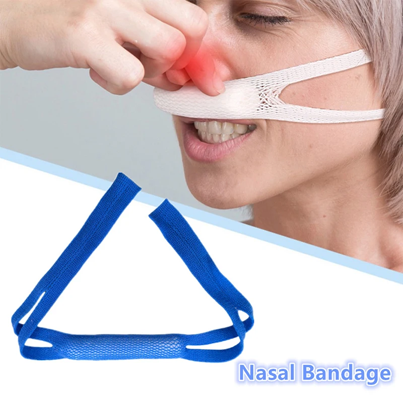

Синяя эластичная повязка для носа, внешняя повязка для носа, держатель с высокой впитывающей способностью, растягивающаяся для носа