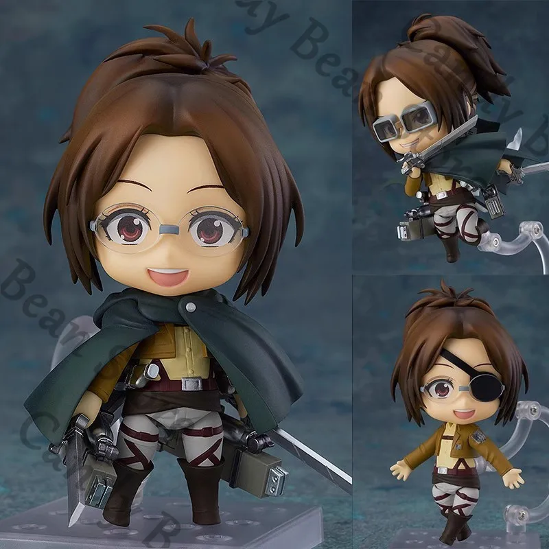 アニメ進撃の巨人ハンジ・ゾーイコスプレ-q-バージョン可動-faceswipe-ガレージキット漫画の置物モデル飾り玩具