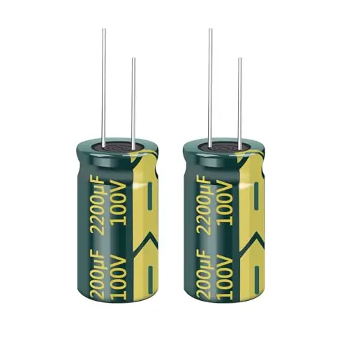 

2pcs 100V 2200UF Capacitor 22x40MM(0.87x1.57in) High Frequency Aluminum Electrolytic Capacitors for TV, LCD Monitor, Game