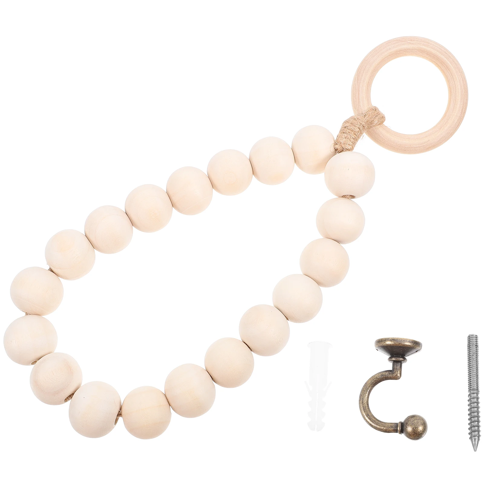 

Wooden Rack For Bathroom Kitchen Wall-Mounted Rust-Resistant Durable Hand Towel Holder Space-Saving Bath Towel Hanger Storage