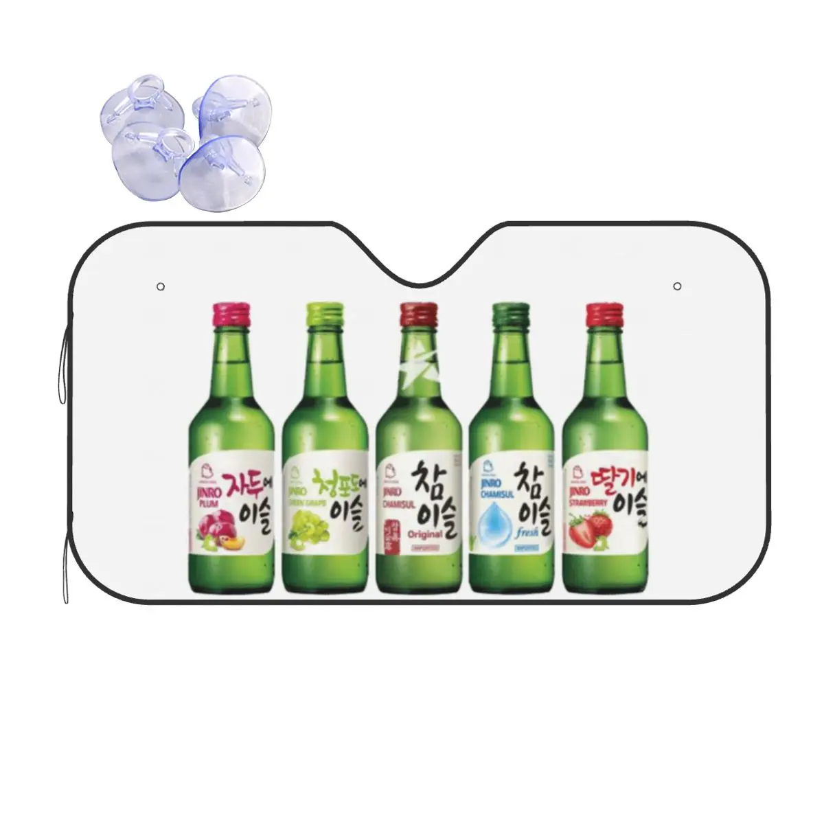 Jinro Soju 5, ароматный солнцезащитный козырек, лобовое стекло автомобиля, переднее лобовое стекло, солнцезащитный козырек, аксессуары, чехлы