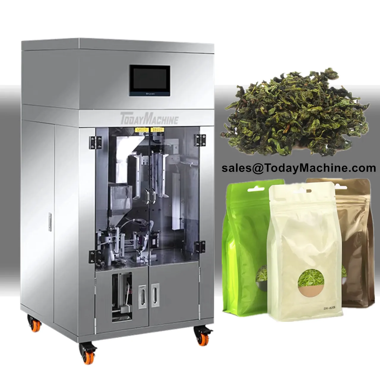 Automatic Vertical Tea Pre-Made Bag Vacuum Filling And Sealing Packaging Machine